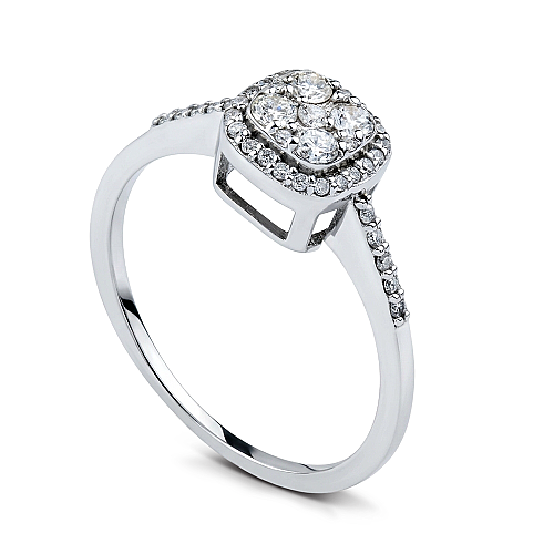 0.29 Carat Pırlanta Coronet Yüzük