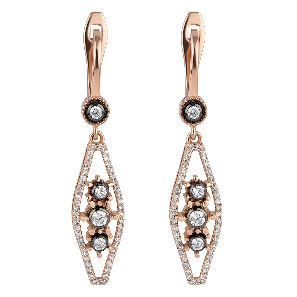 0.37 Karat Trio Küpe - 1