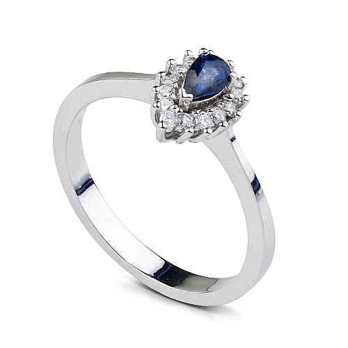 0.41 Karat Safir Yüzük
