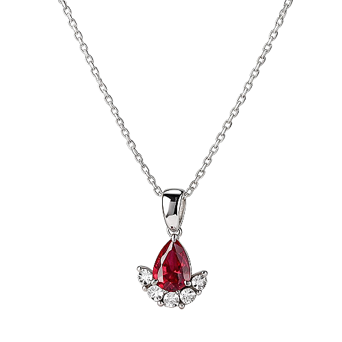 0.48 Karat Ruby Kolye 