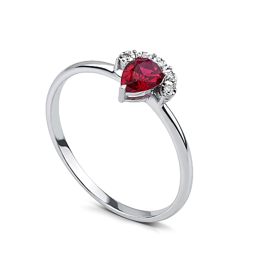 0.50 Karat Ruby Yüzük 