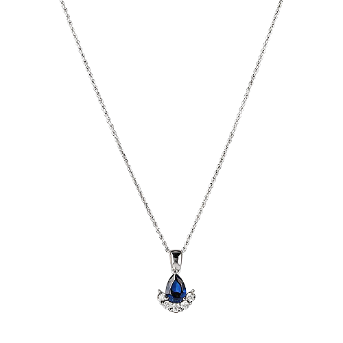 0.53 Karat Safir Kolye