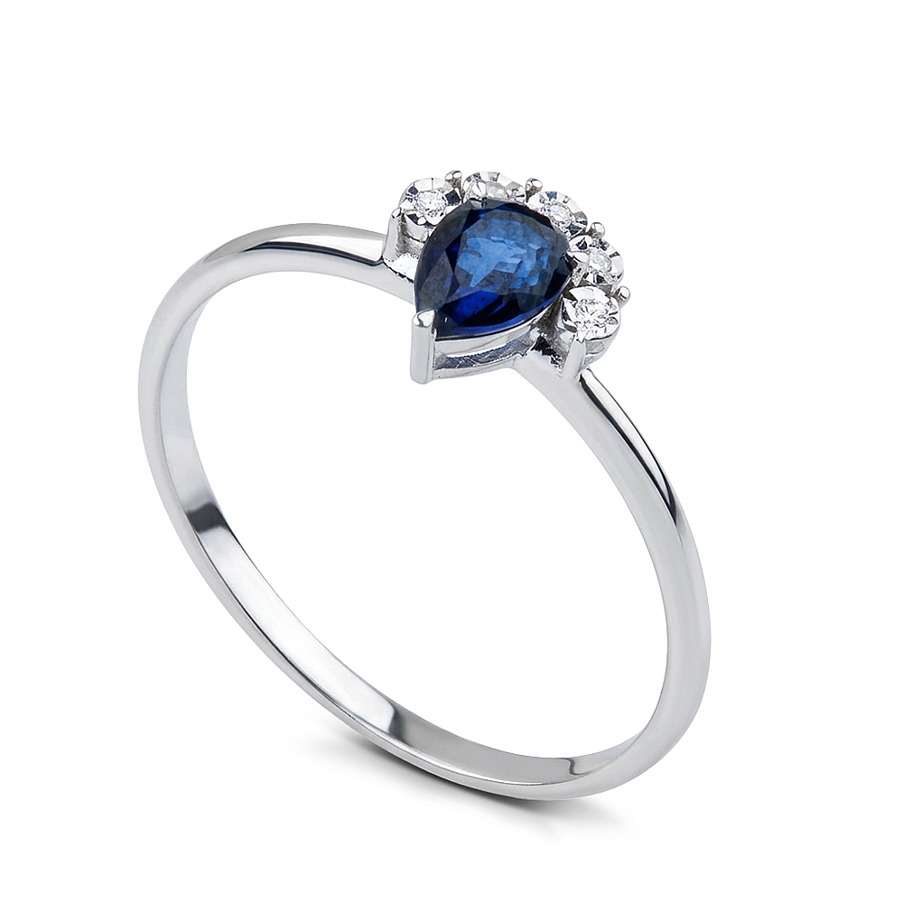 0.56 Karat Safir Yüzük - 1