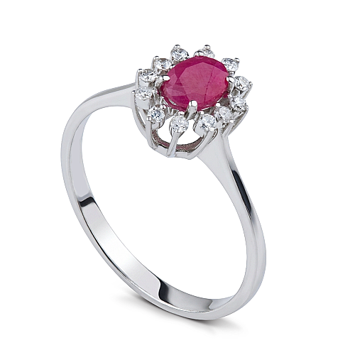 0.60 Karat Ruby Pırlanta Yüzük