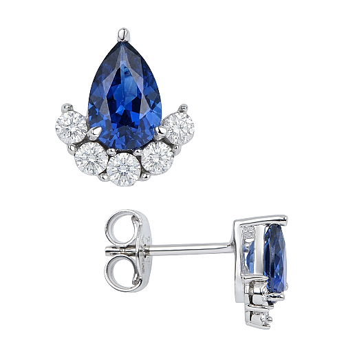 1.02 Karat Safir Küpe