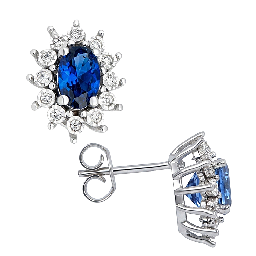 1.17 Karat Safir Küpe