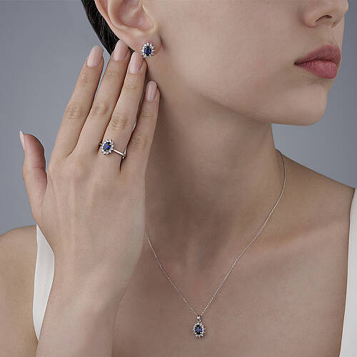 1.17 Karat Safir Küpe (1)