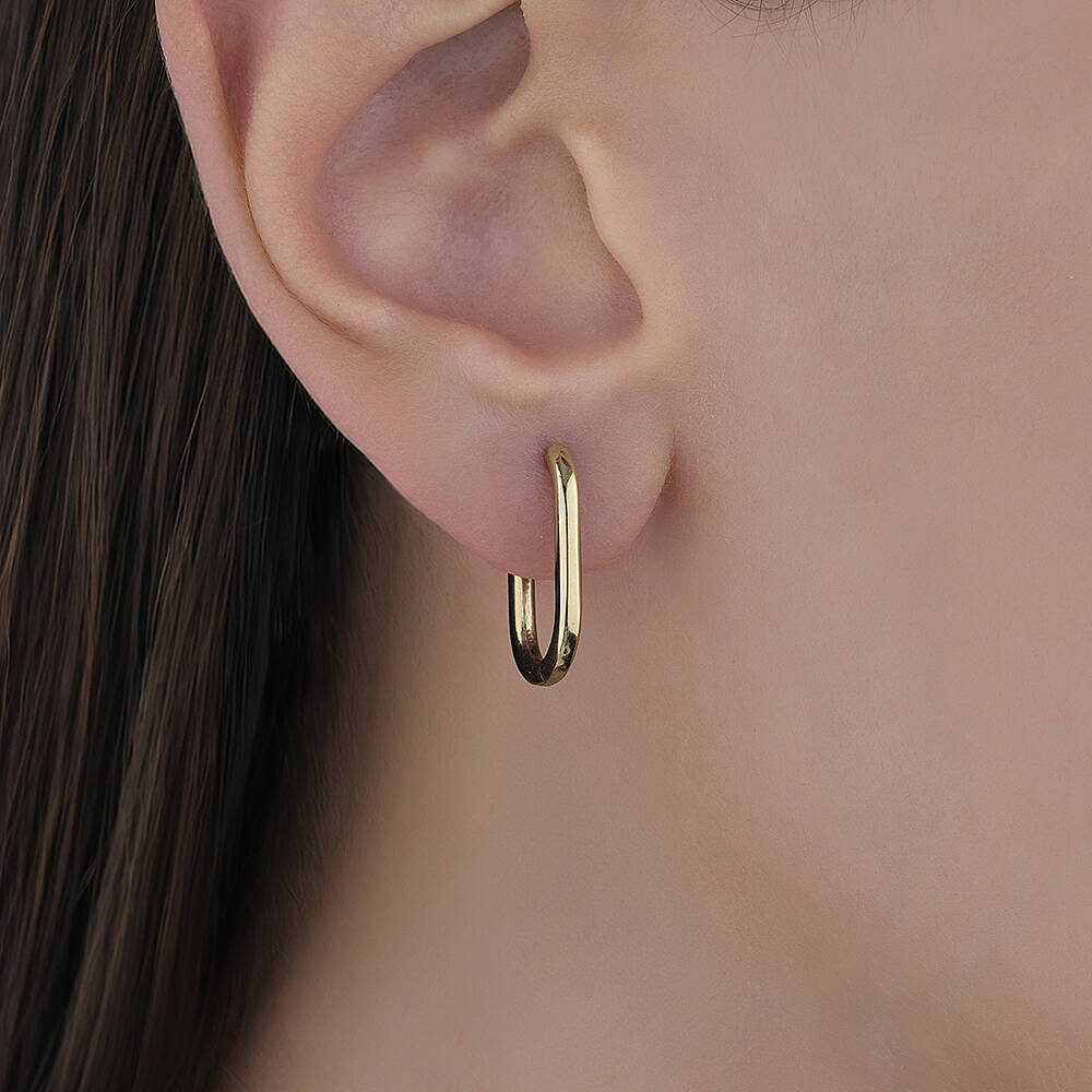Sade Oval Küpe - 2